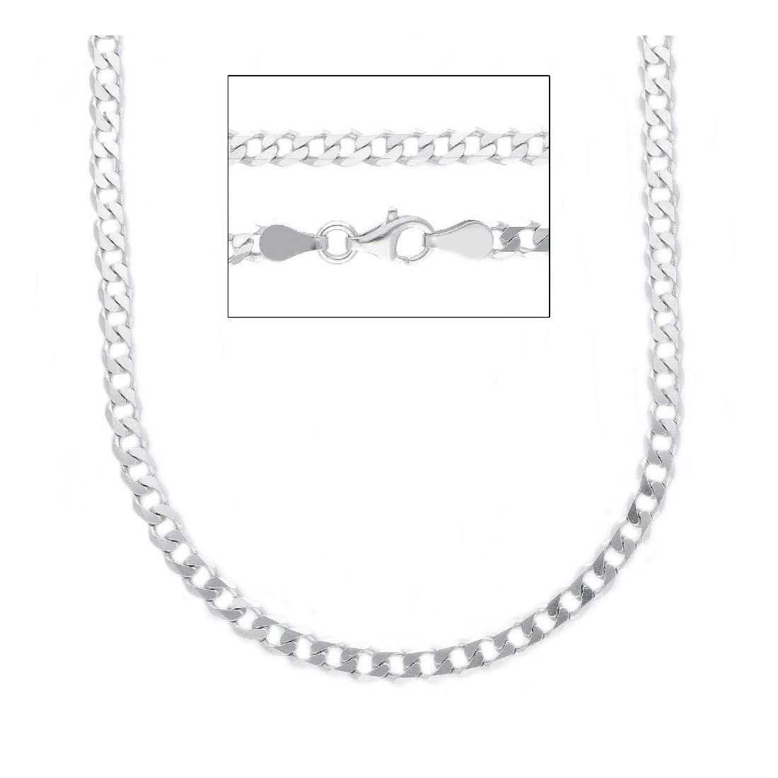 Catena groumette in argento 925/ooo