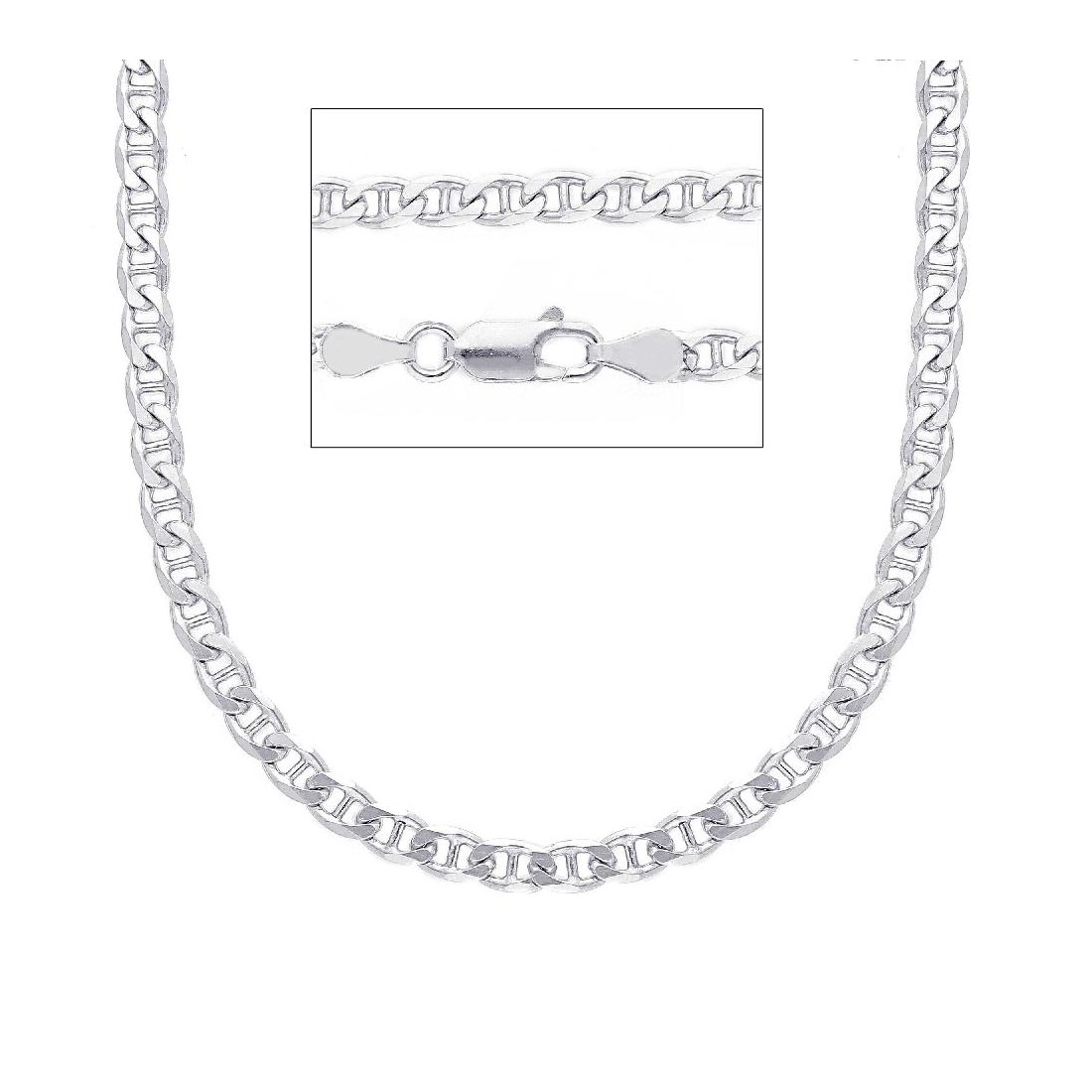 Catena traversino in argento 925/ooo