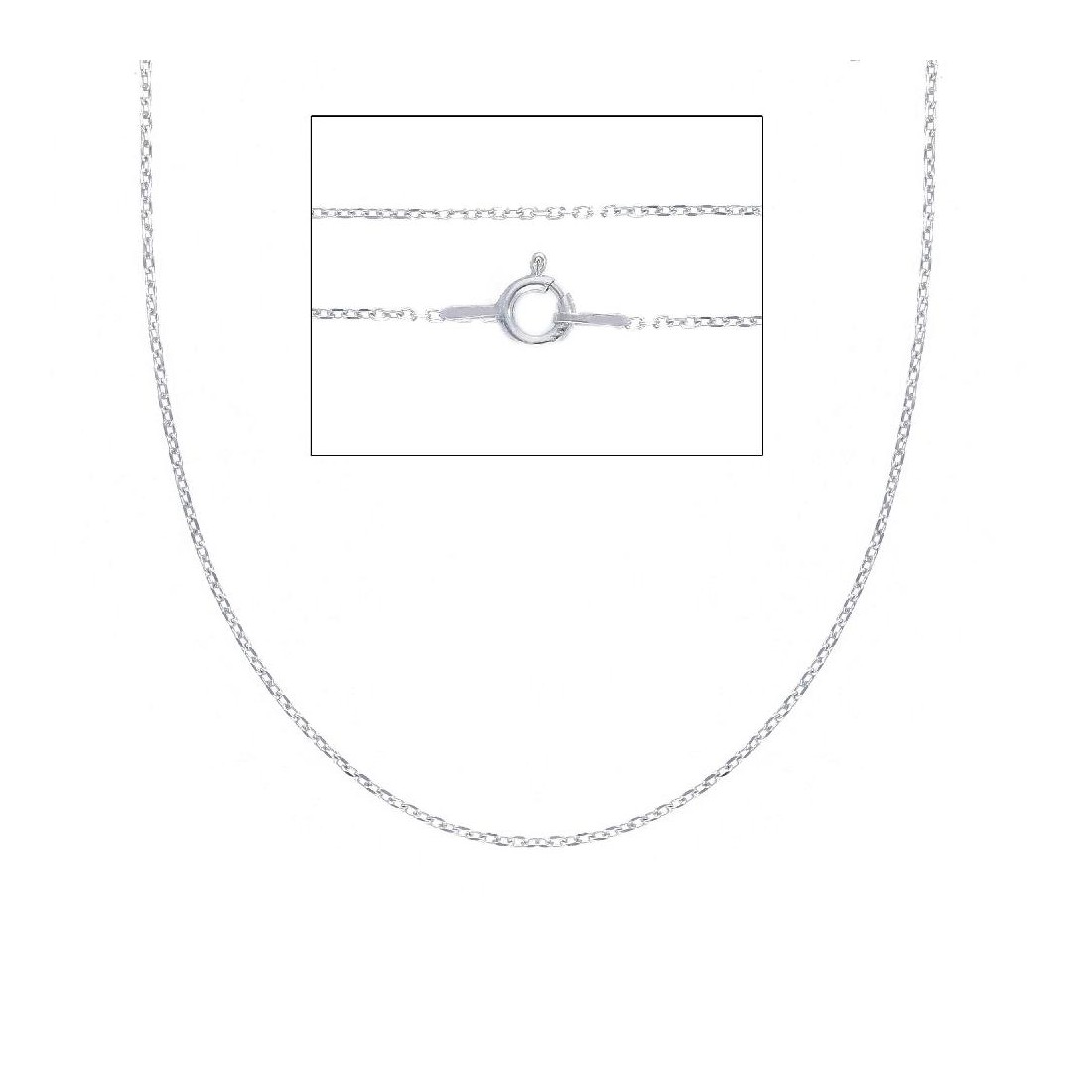 Catena forzata in argento 925/ooo