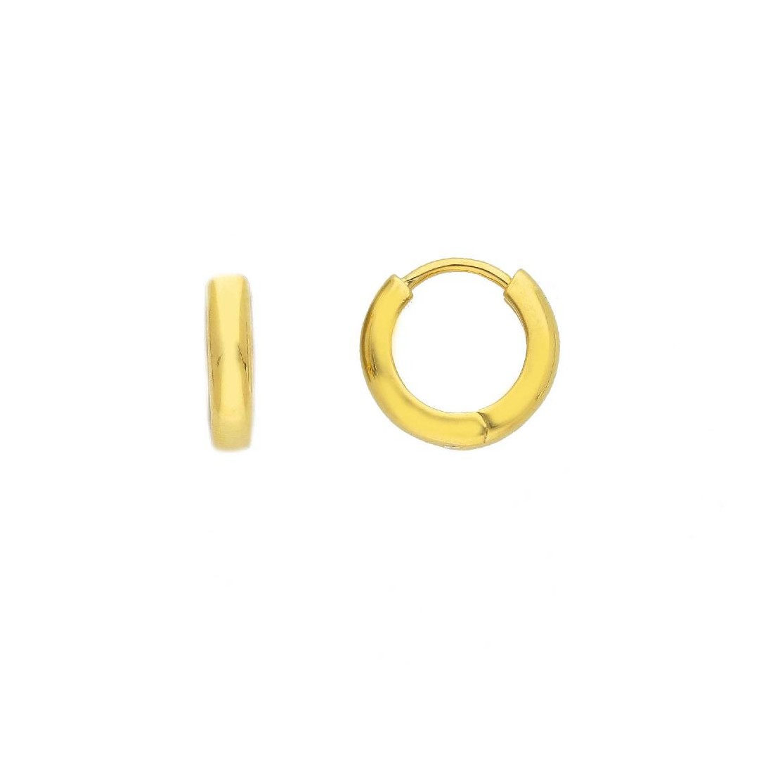 Orecchini cerchio in argento dorato 925/ooo