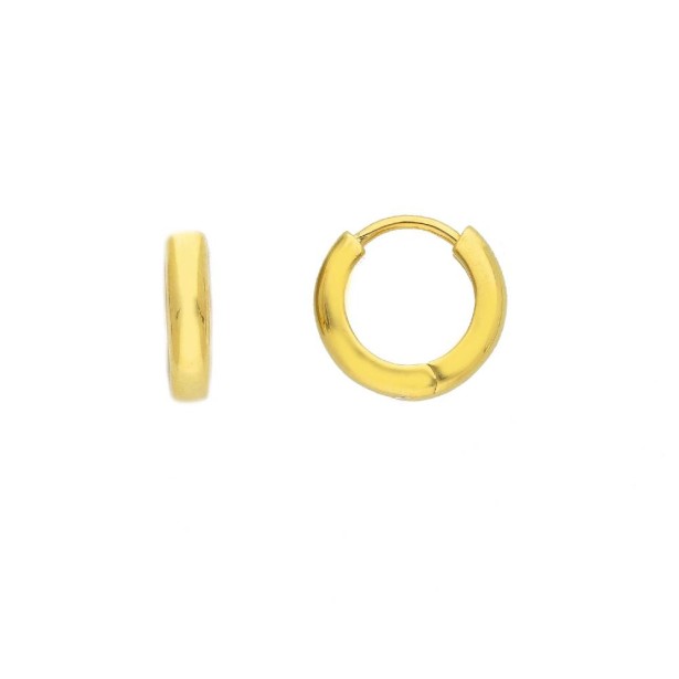 Orecchini cerchio in argento dorato 925/ooo
