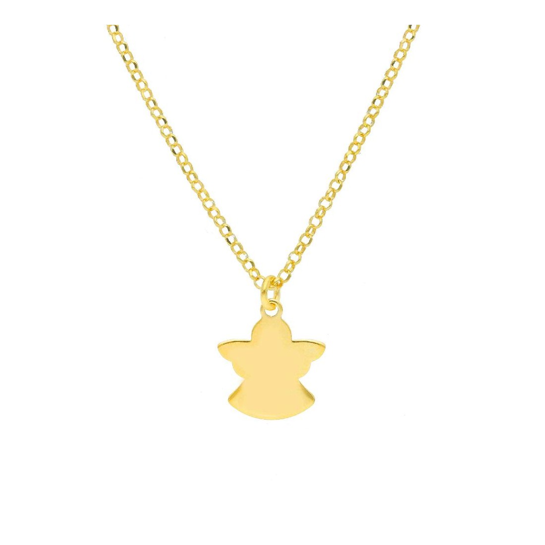 Girocollo in argento dorato 925/ooo con angelo