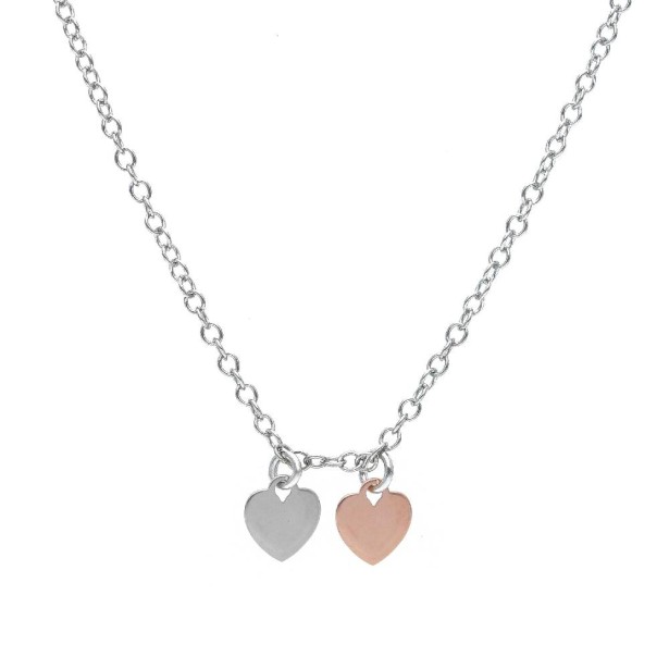 Girocollo in argento bicolore 925/ooo con cuore