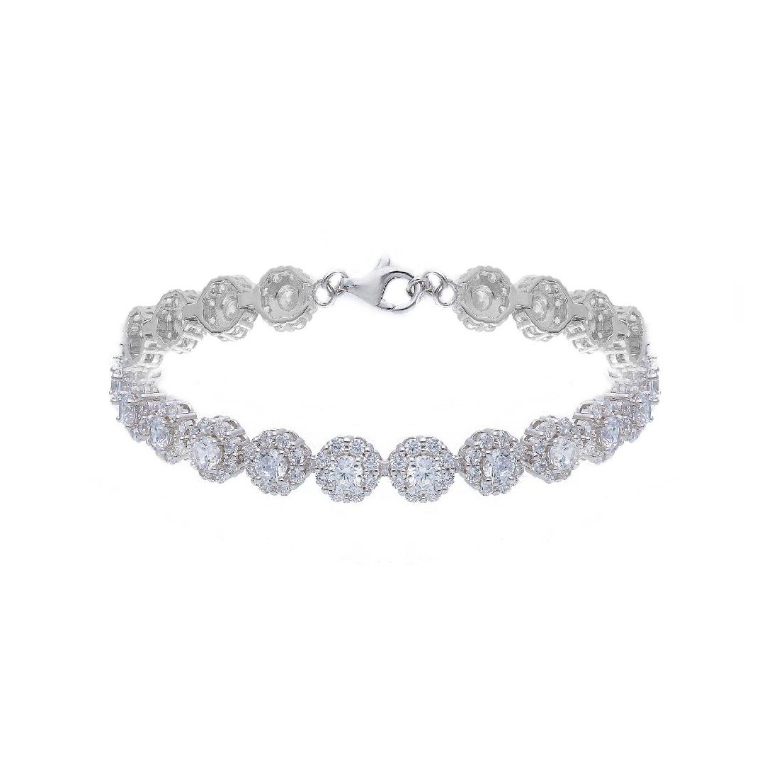Bracciale tennis in argento 925/ooo e zirconia cubica