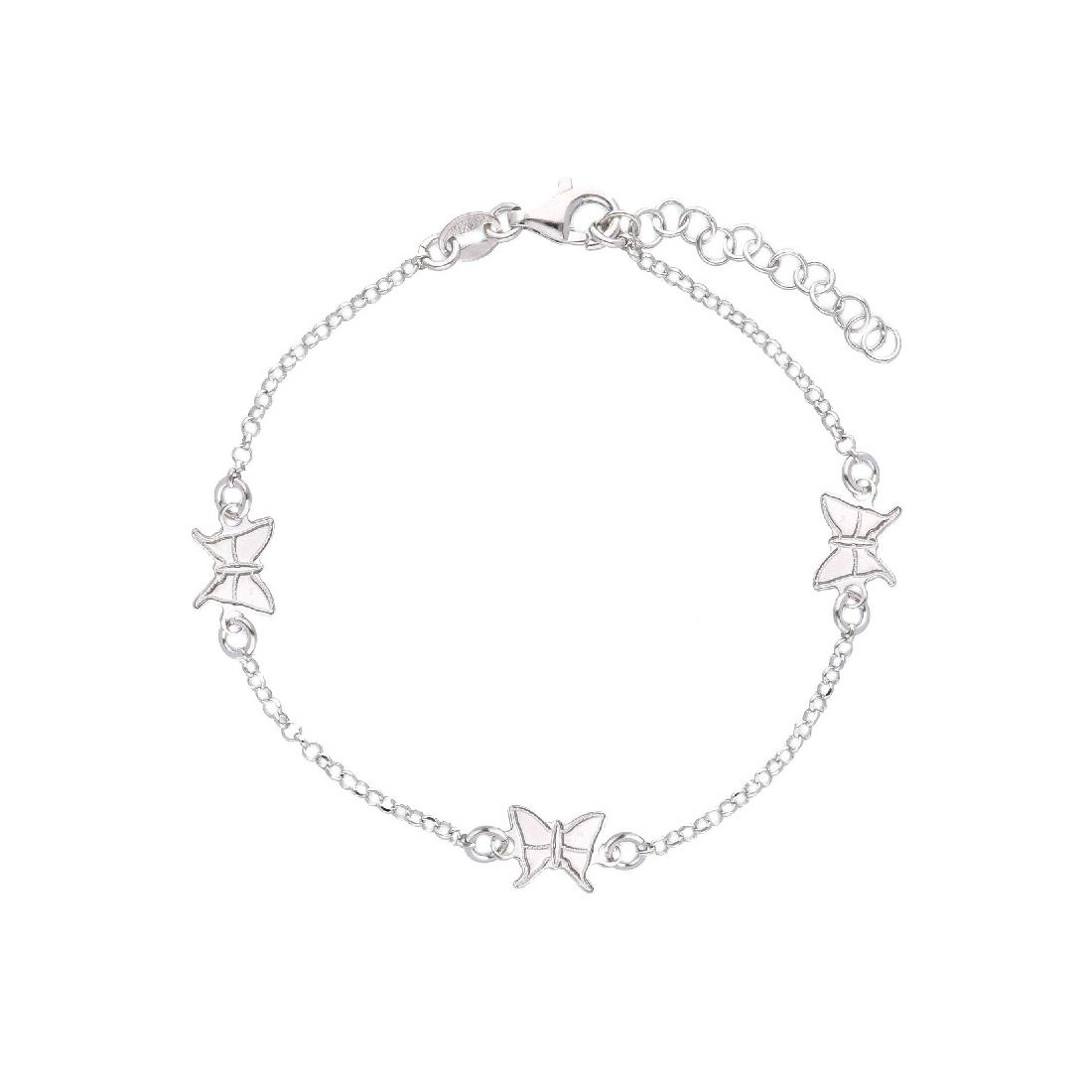 Bracciale in argento 925/ooo con margherita