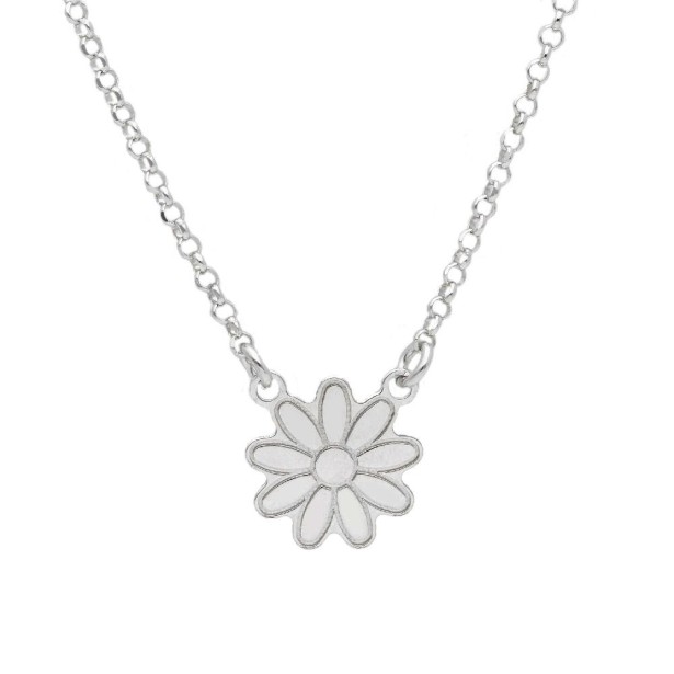 Girocollo in argento 925/ooo con margherita