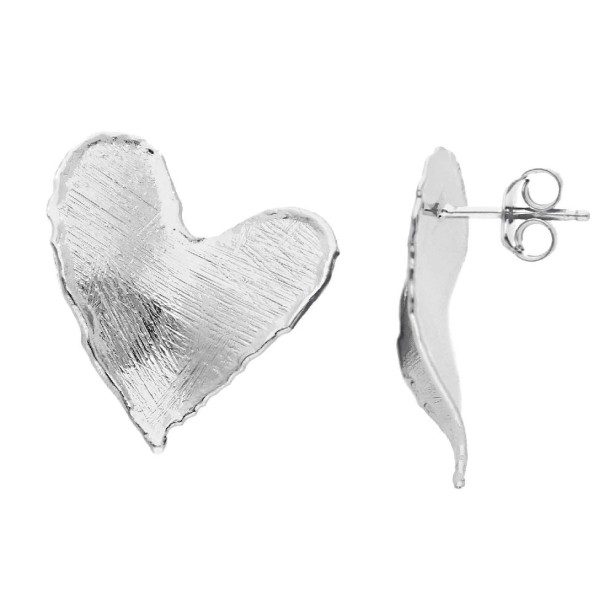 Oreccini lobo in argento 925/ooo con cuore