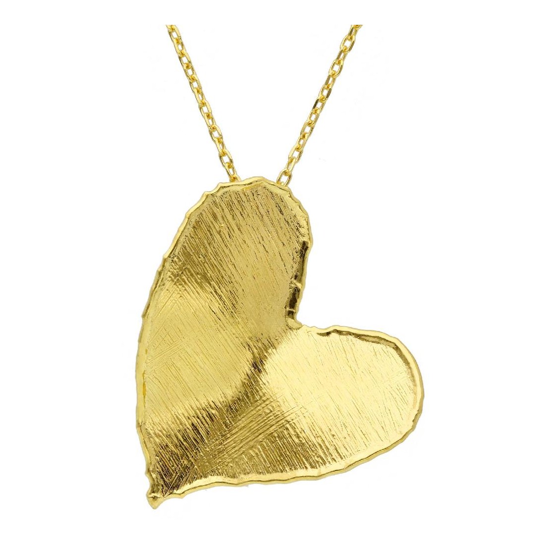 Girocollo in argento dorato 925/ooo con cuore