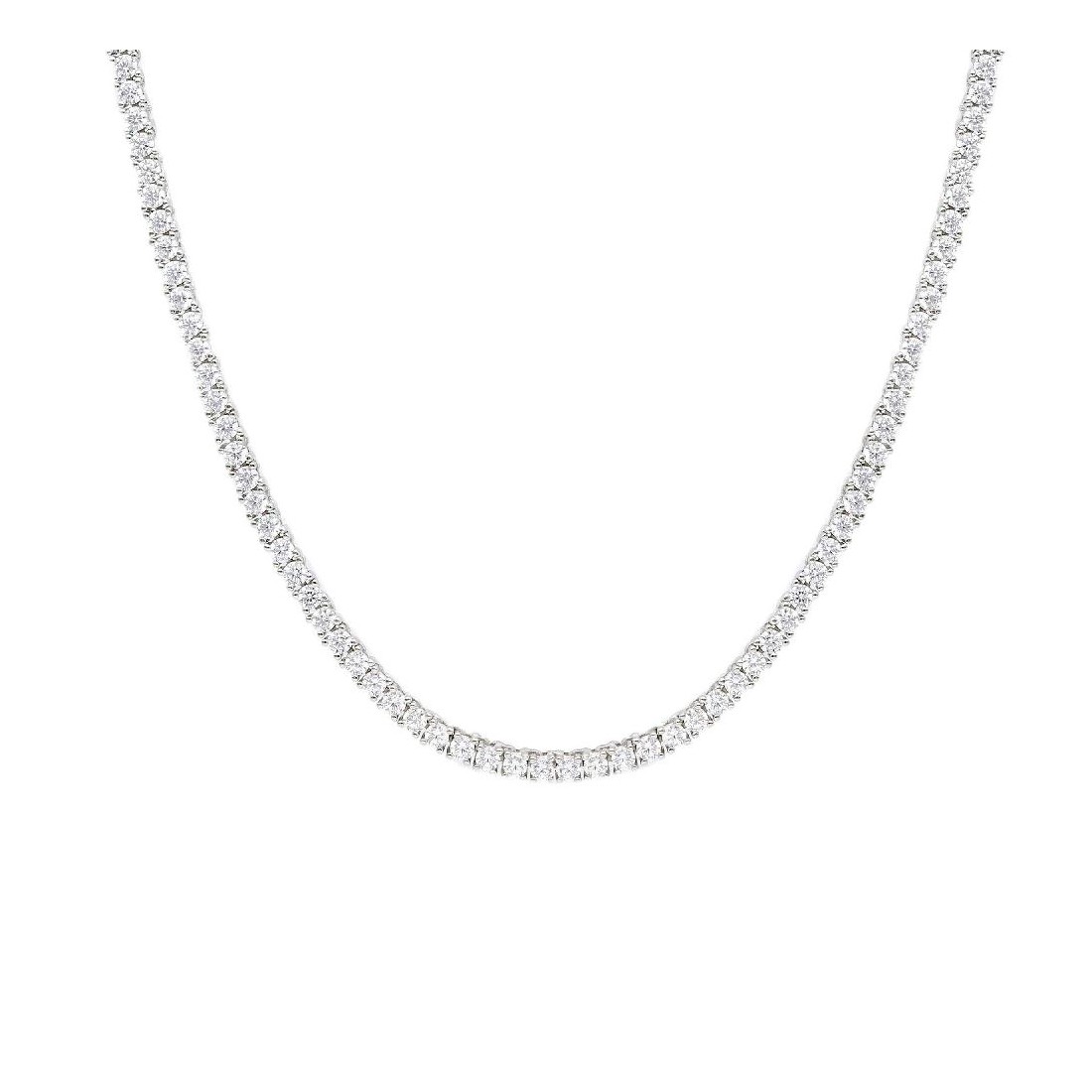 Girocollo tennis in argento 925/ooo e zirconia cubica