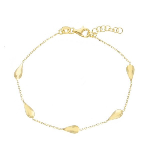 Bracciale in argento dorato 925/ooo con goccia