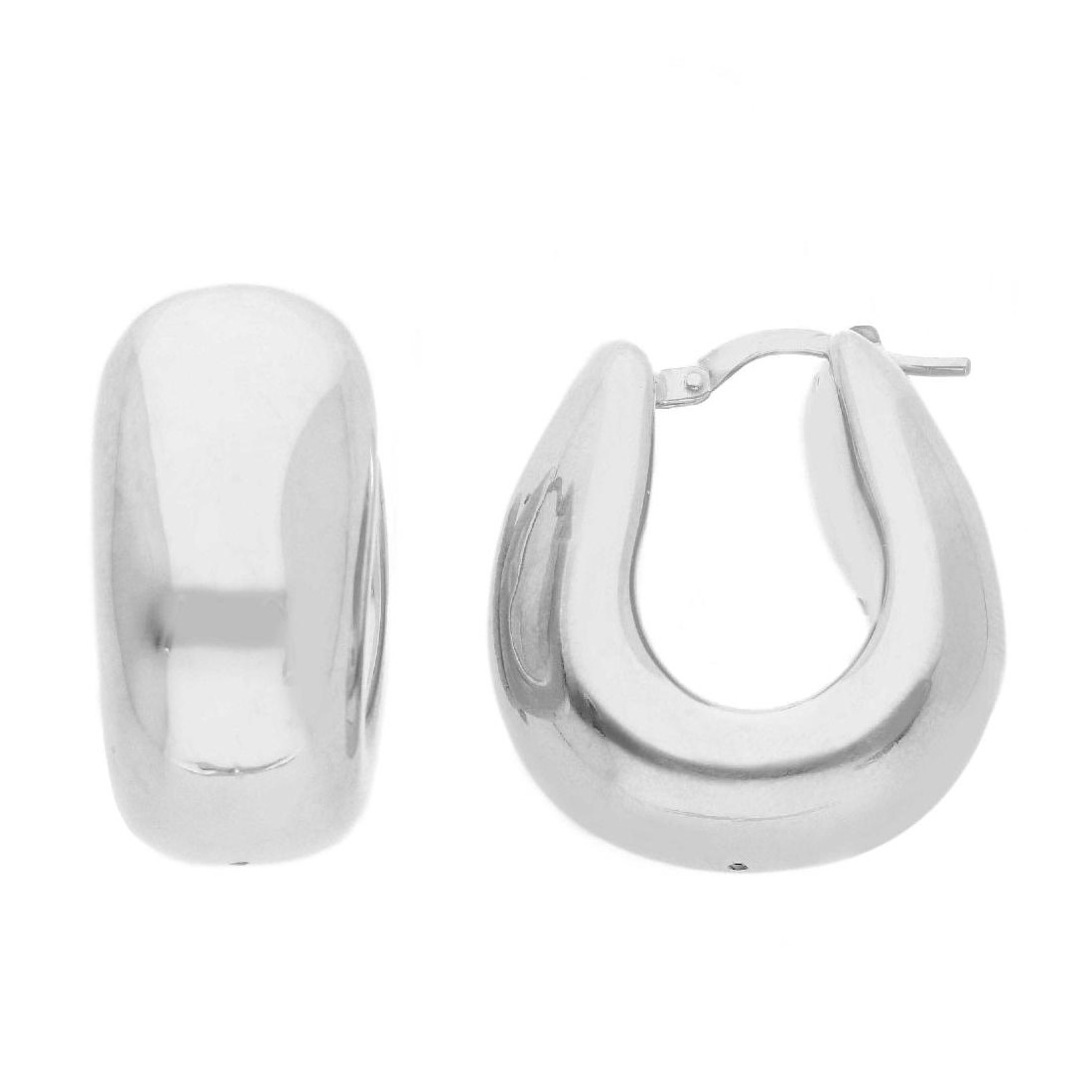 Orecchini cerchio in argento 925/ooo