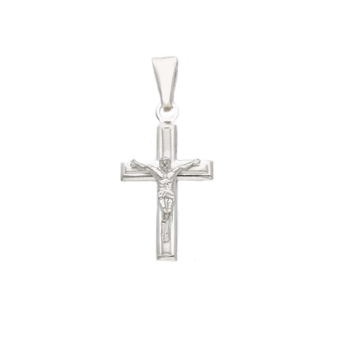 Ciondolo croce in argento 925/ooo con Cristo