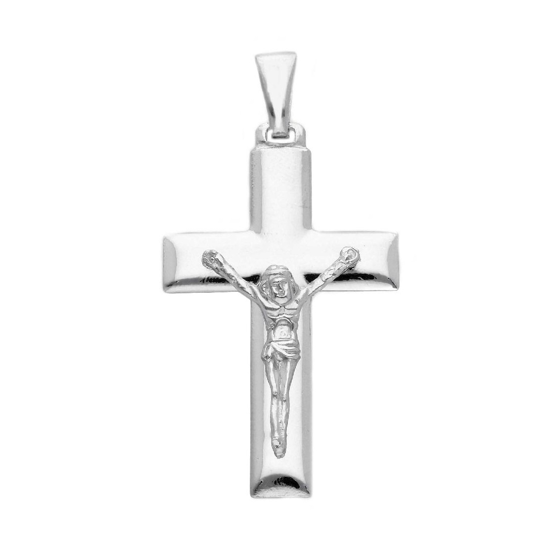 Ciondolo croce in argento 925/ooo con Cristo