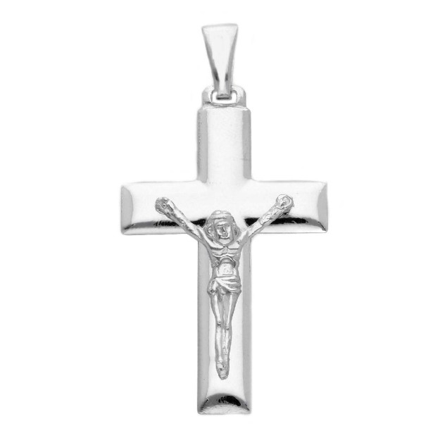 Ciondolo croce in argento 925/ooo con Cristo