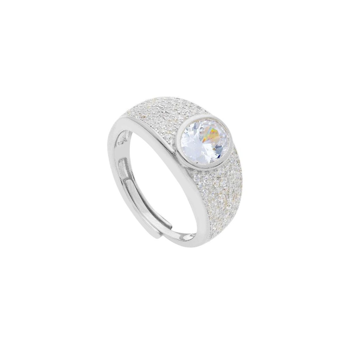Anello in argento 925/ooo e zirconia cubica