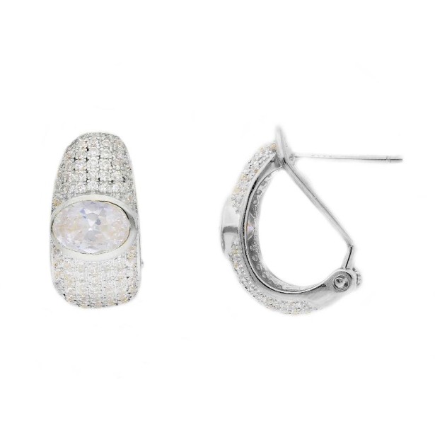 Orecchini in argento 925/ooo e zirconia cubica