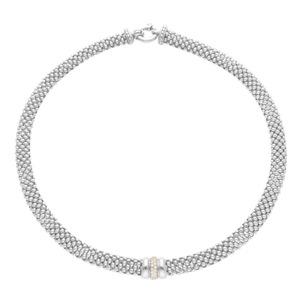 Girocollo in argento 925/ooo e zirconia cubica