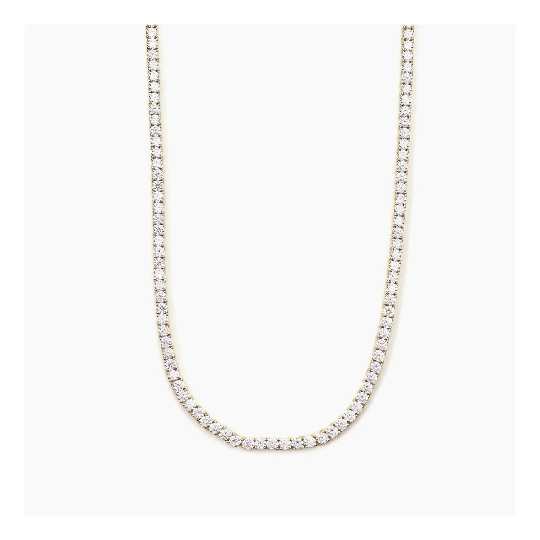 MABINA 553455 - Girocollo in argento 925/°°° placcato oro 18kt e zirconi