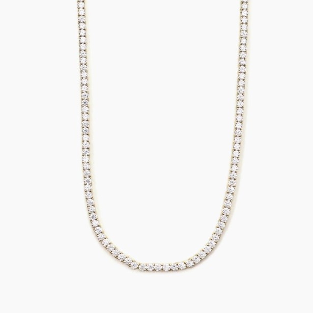 MABINA 553455 - Girocollo in argento 925/°°° placcato oro 18kt e zirconi