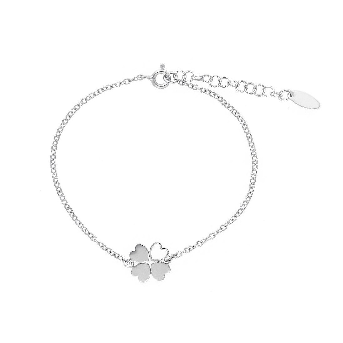 Bracciale in argento 925/ooo con quadrifoglio