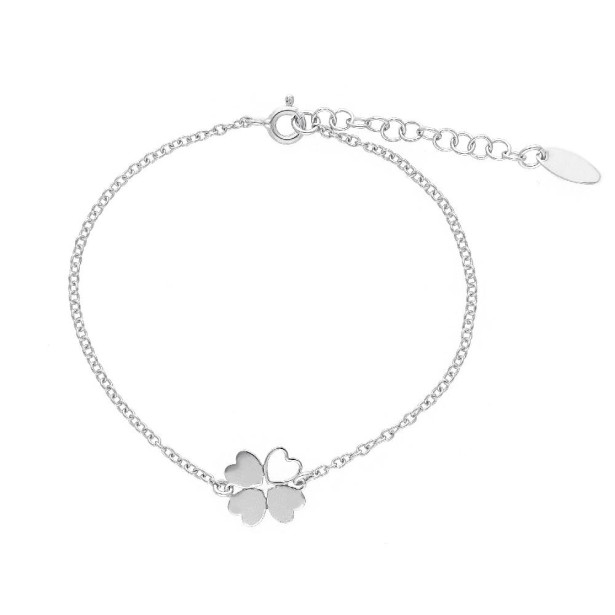 Bracciale in argento 925/ooo con quadrifoglio