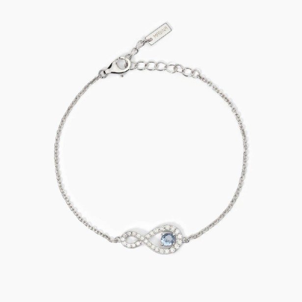 MABINA 533828 - Bracciale in argento 925/°°° acquamarina sint zirc