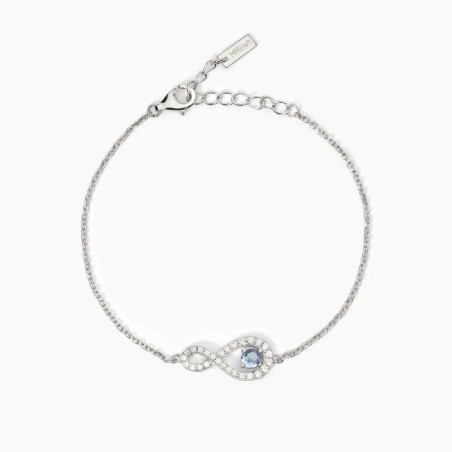 MABINA 533828 - Bracciale in argento 925/°°° acquamarina sint zirc