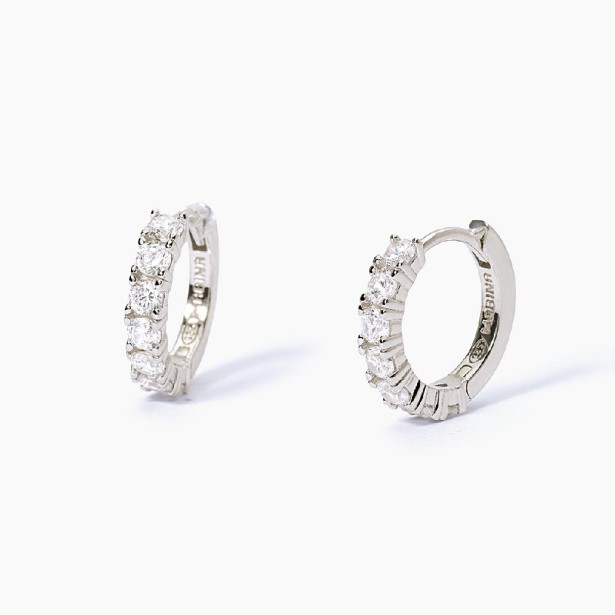 MABINA 563563 - Orecchini in argento 925/°°° e zirconi