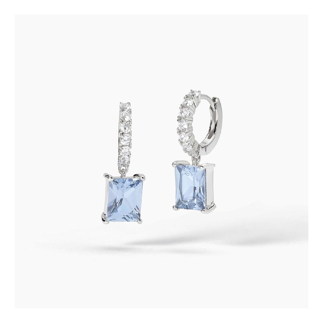 MABINA 563721 - Orecchini in argento 925/°°° acquamarina sintetica e zirconi