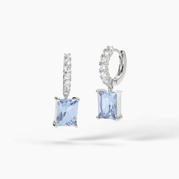 MABINA 563721 - Orecchini in argento 925/°°° acquamarina sintetica e zirconi