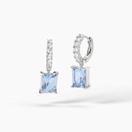 MABINA 563721 - Orecchini in argento 925/°°° acquamarina sintetica e zirconi