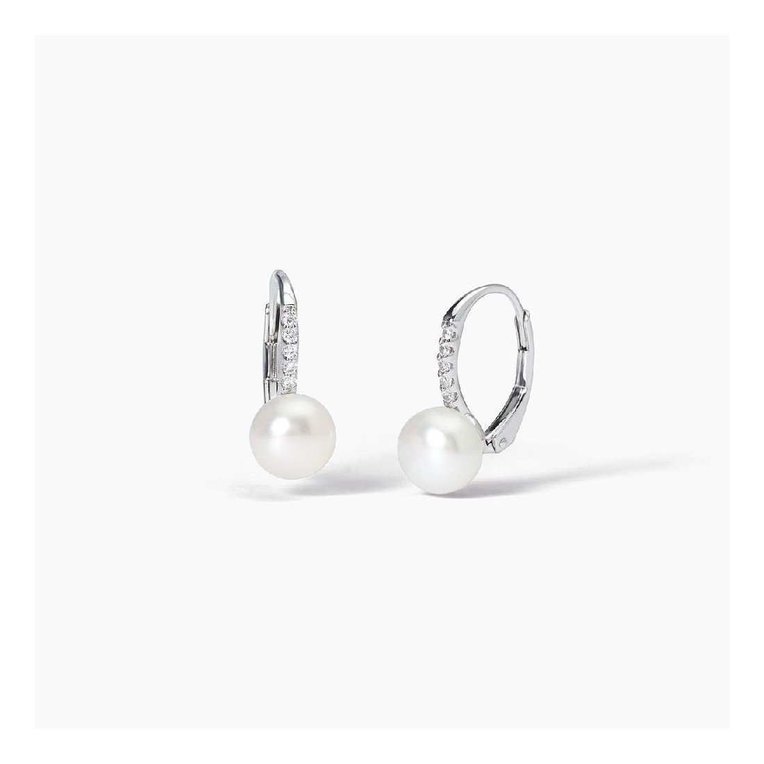 MABINA 563726 - Orecchini in argento 925/°°° perle coltivate e zirconi