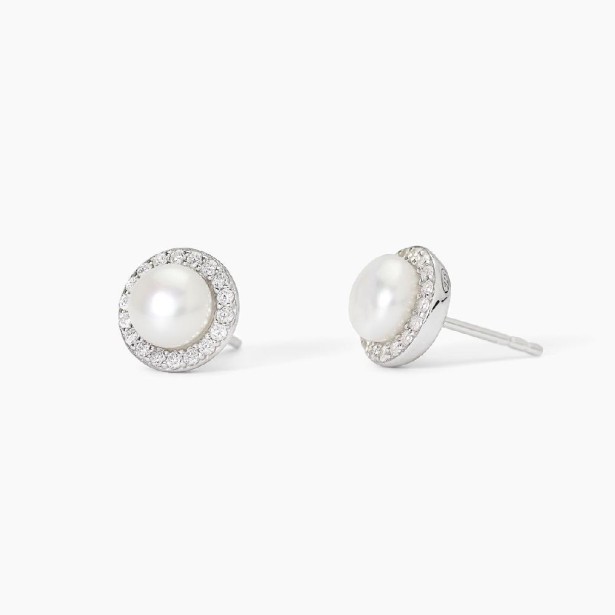 MABINA 563745 - Orecchini in argento 925/°°° perle coltivate e zirconi