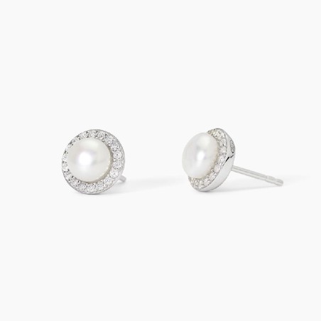 MABINA 563745 - Orecchini in argento 925/°°° perle coltivate e zirconi