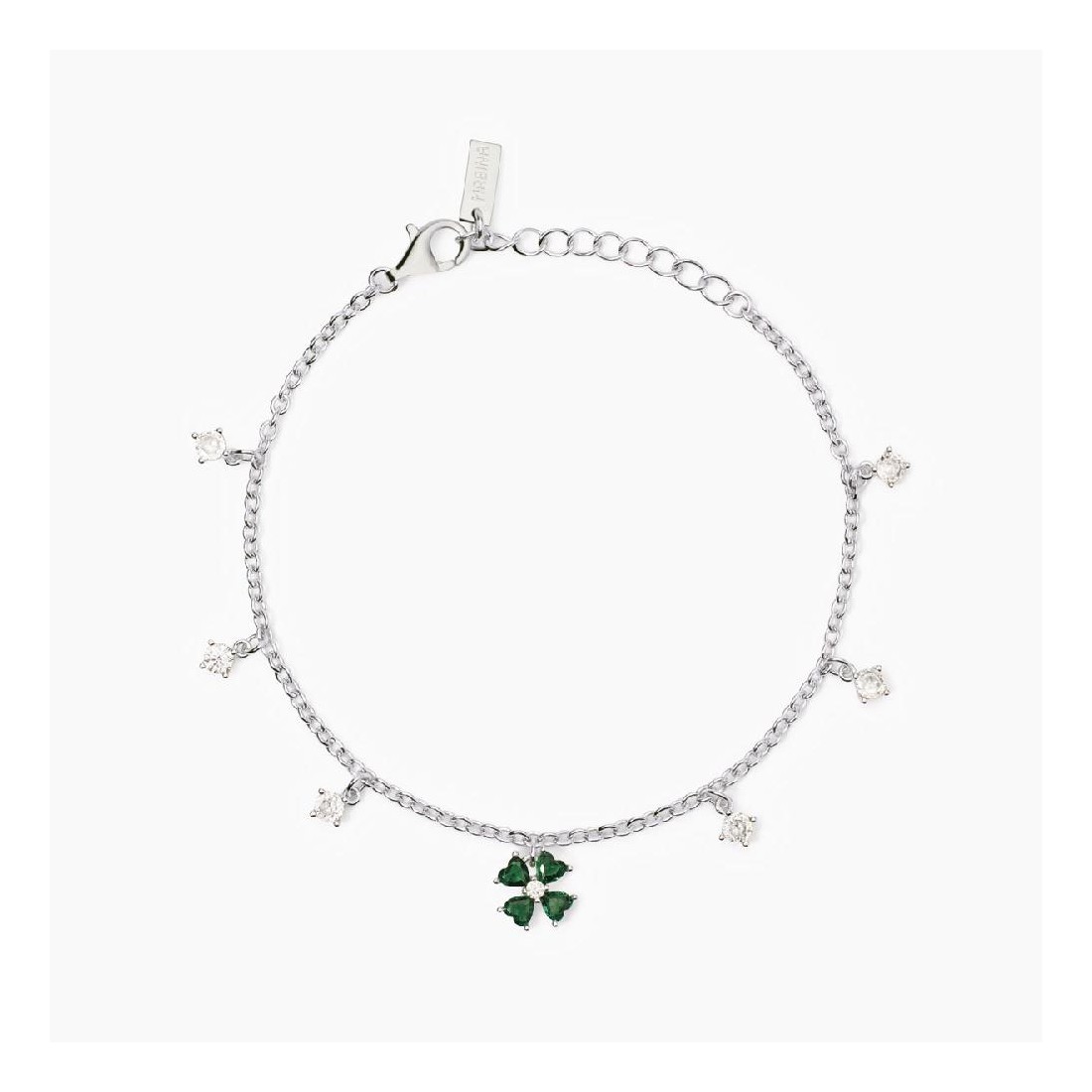 MABINA 533878 - Bracciale in argento 925/°°° smeraldi sintetici e zirconi