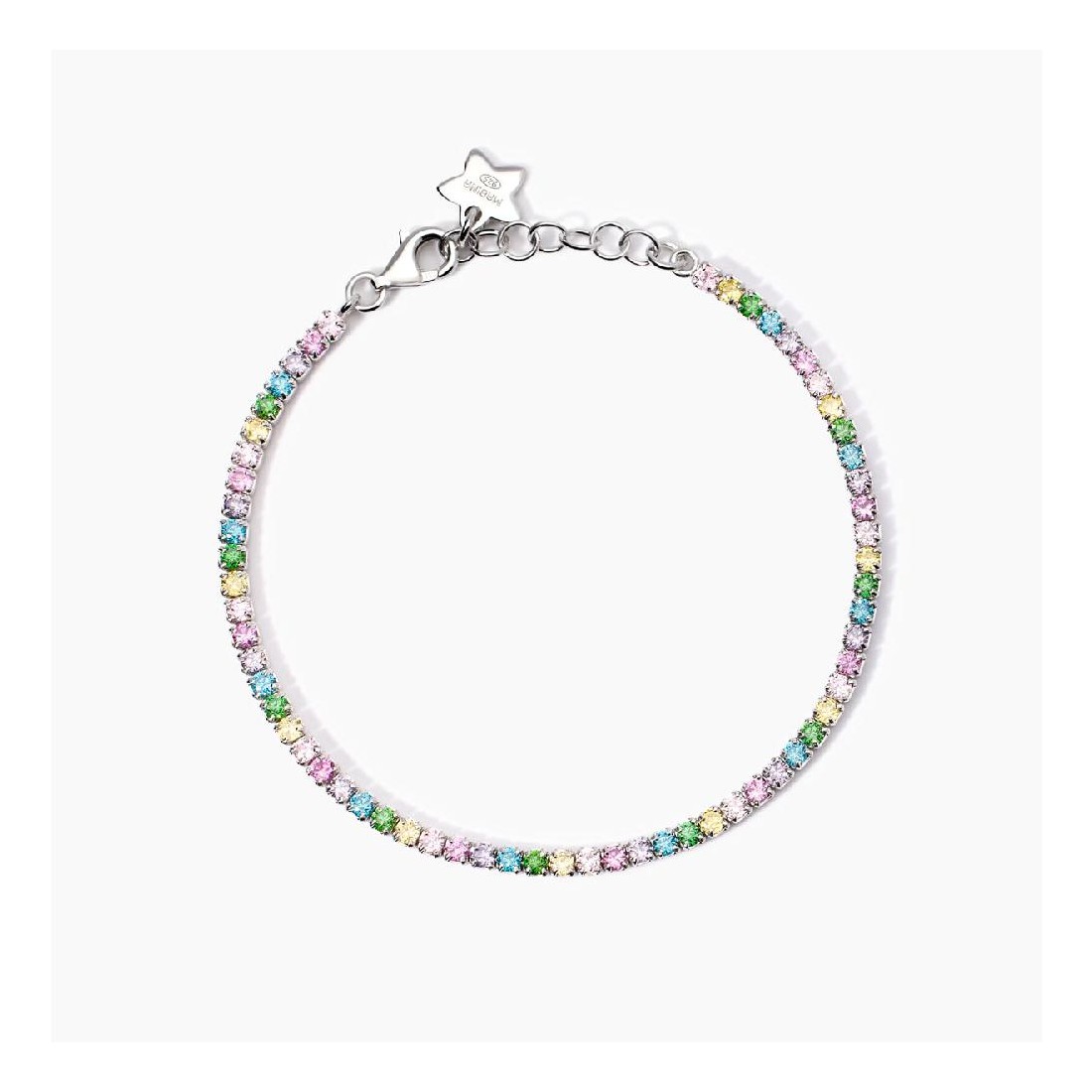 MABINA 533936 - Bracciale in argento 925/°°° corindone sintetico e zirconi