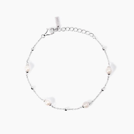 MABINA 533938 - Bracciale in argento 925/°°° perle coltivate e zirconi