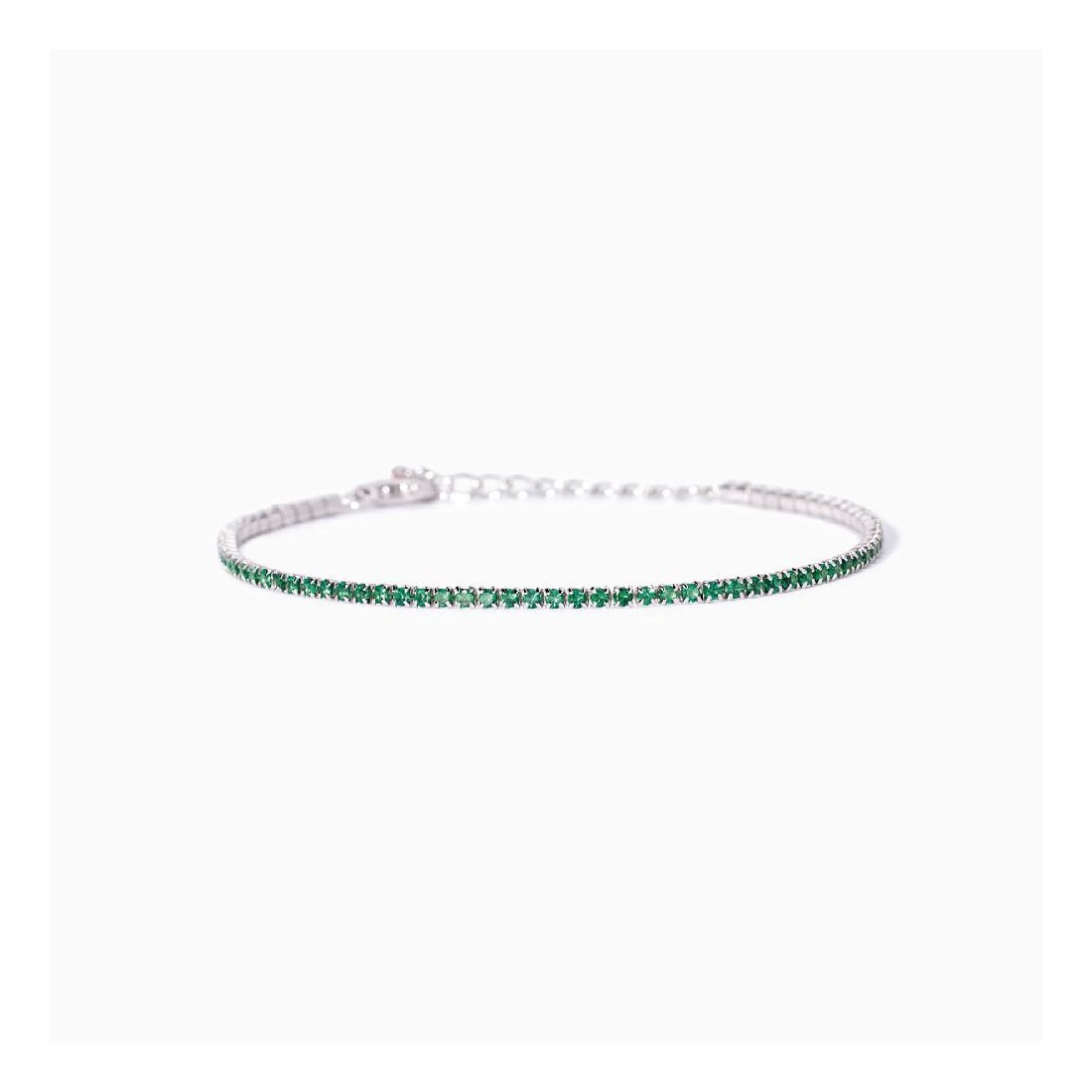 MABINA 533959 - Bracciale in argento 925/°°° e smeraldo sintetico