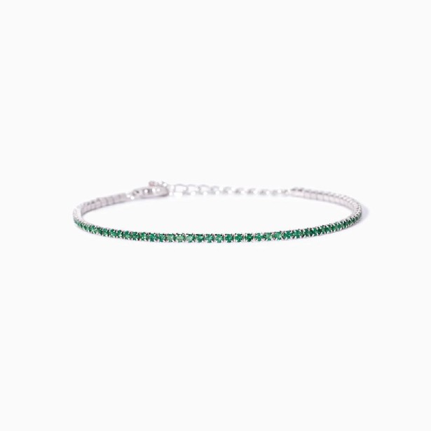 MABINA 533959 - Bracciale in argento 925/°°° e smeraldo sintetico