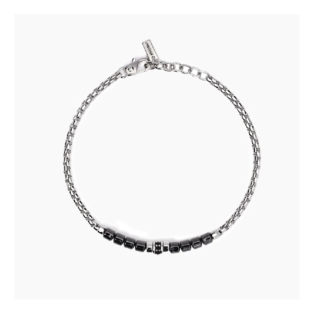 MABINA 533977 - Bracciale in argento 925/°°° ematite e zirconi