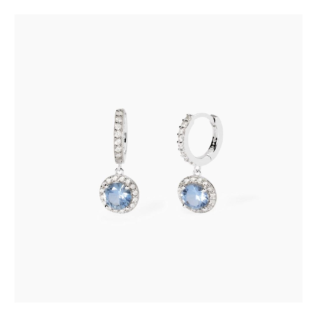 MABINA 563787 - Orecchini in argento 925/°°° acquamarina sintetica e zirconi