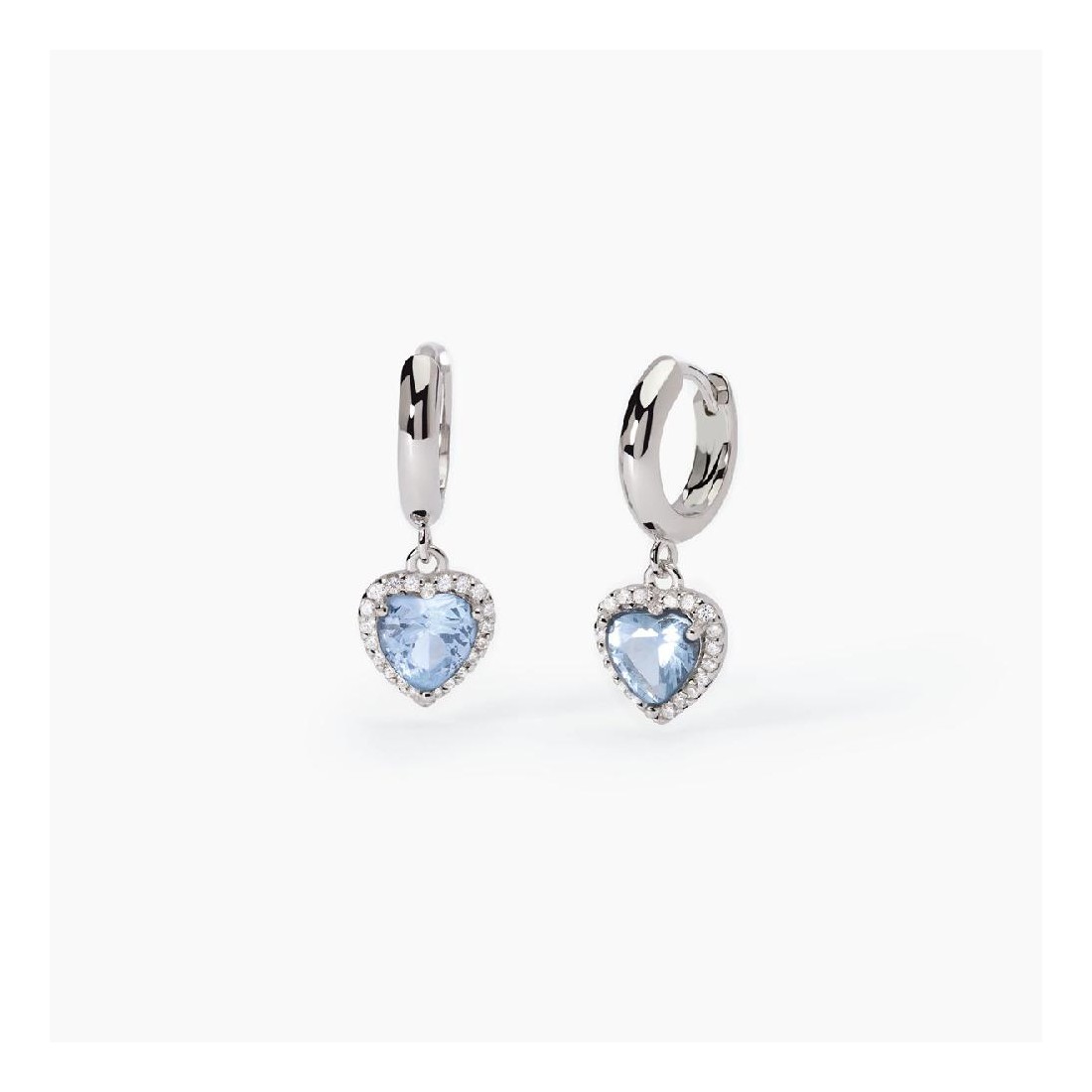MABINA 563808 - Orecchini in argento 925/°°° acquamarina sintetica e zirconi