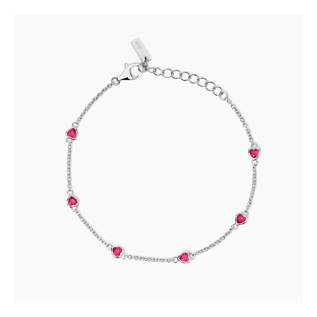 MABINA 533997 - Bracciale in argento 925/°°°  e rubini sintetici