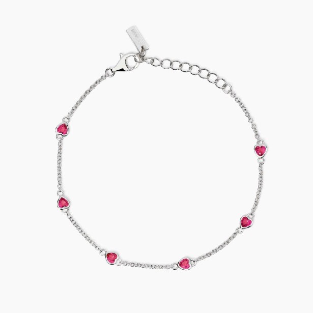 MABINA 533997 - Bracciale in argento 925/°°°  e rubini sintetici