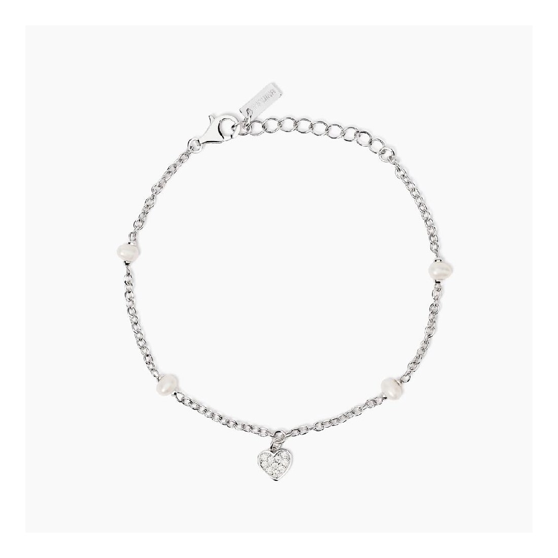 MABINA 533998 - Bracciale in argento 925/°°° perle coltivate e zirconi