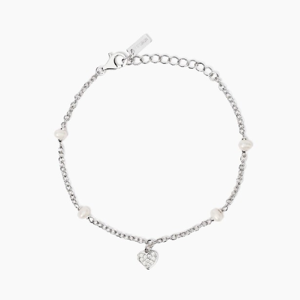 MABINA 533998 - Bracciale in argento 925/°°° perle coltivate e zirconi