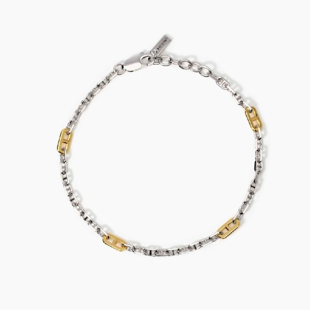 MABINA 534001 - Bracciale in argento 925/°°° e elementi placcati oro 18Kt