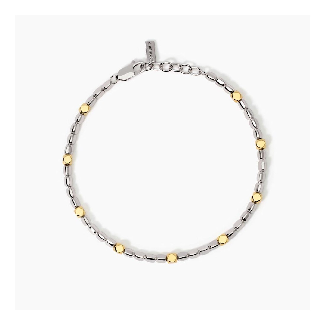 MABINA 534003 - Bracciale in argento 925/°°° e elementi placcati oro 18Kt
