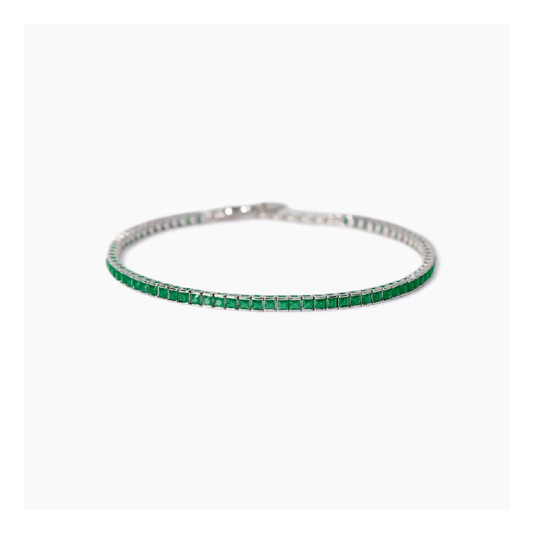MABINA 534018 - Bracciale in argento 925/°°° e smeraldi sintetici