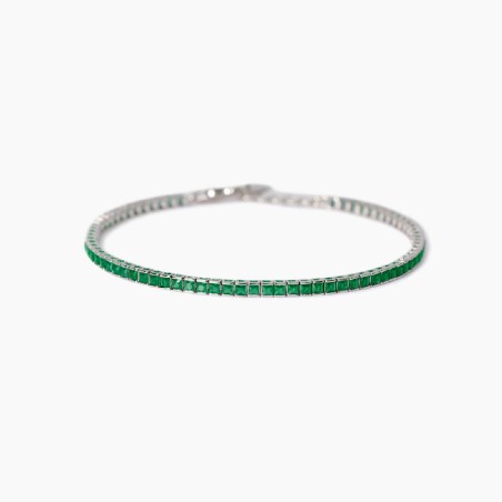 MABINA 534018 - Bracciale in argento 925/°°° e smeraldi sintetici